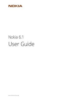 Nokia 6.1 manual. Smartphone Instructions.